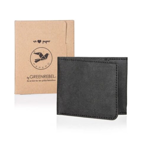 Papero Bags Tenká papírová peněženka Raven